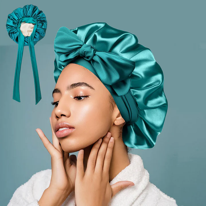 Silk Hair Bonnet For Overnight Protection That Stays Put All Night