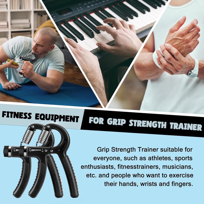 5 Pack Hand Grip Strengtheners Kit for Stronger Forearm and Hand