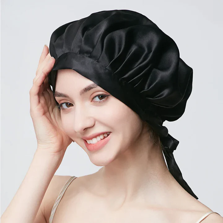 Silk Hair Bonnet For Overnight Protection That Stays Put All Night