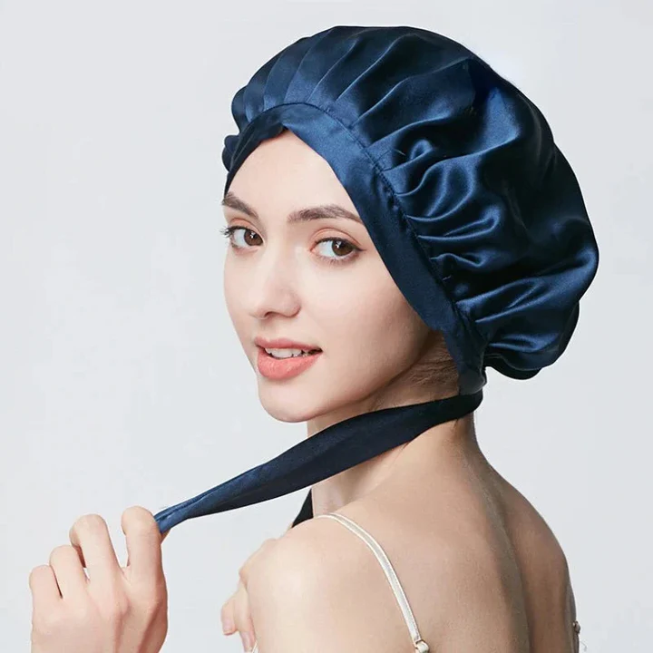 Silk Hair Bonnet For Overnight Protection That Stays Put All Night