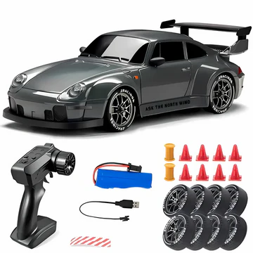Retro Drift Master – 4WD RC Car with LED Lights