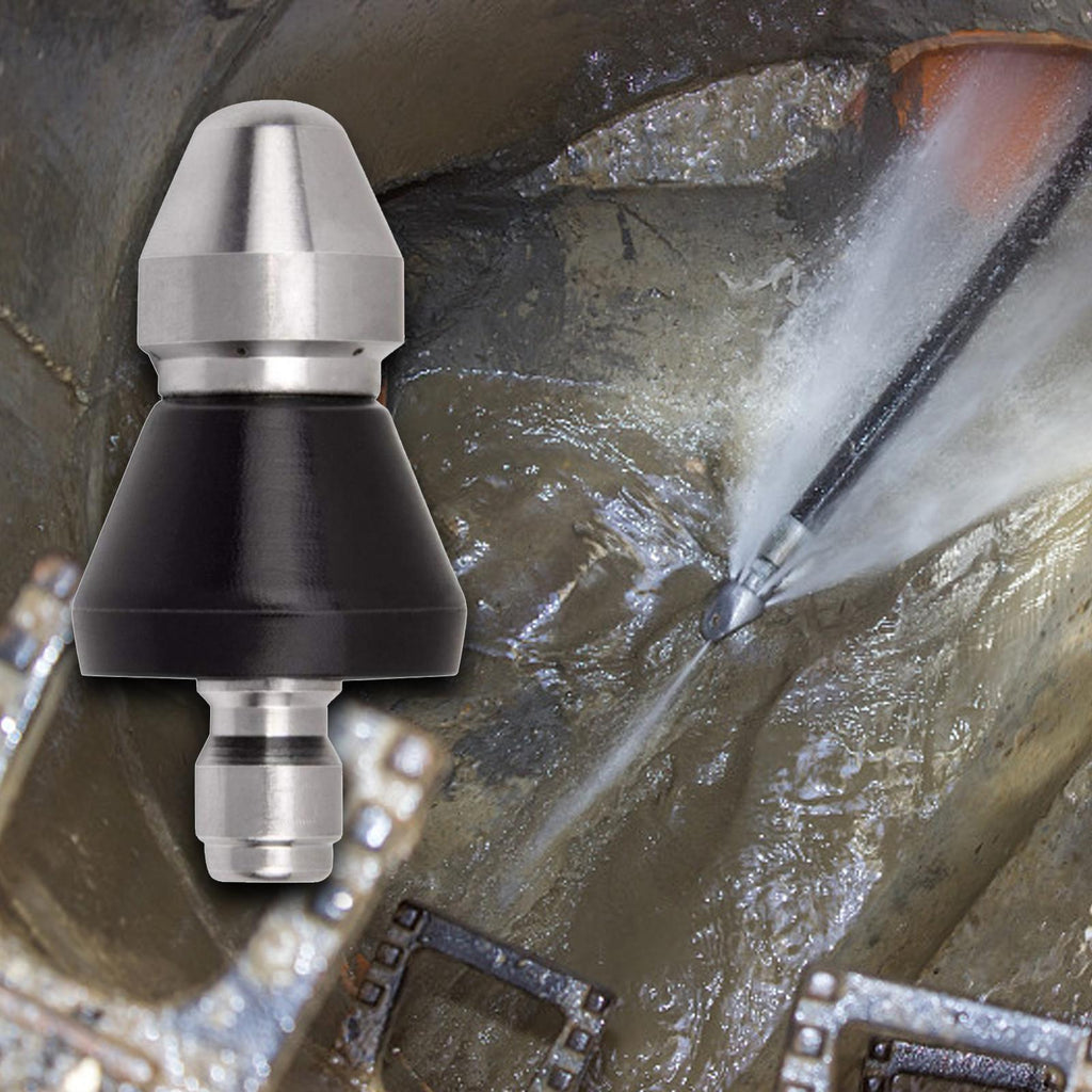 Ugello a getto in acciaio inox per lo sblocco rapido delle tubature