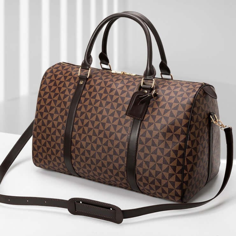 Westman Leather Travel Duffle Bag For Men And Women