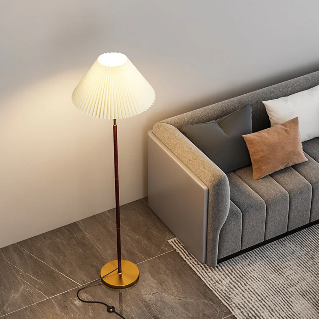 LumaVero Rice Paper Floor Lamp With Soft Ambient Glow