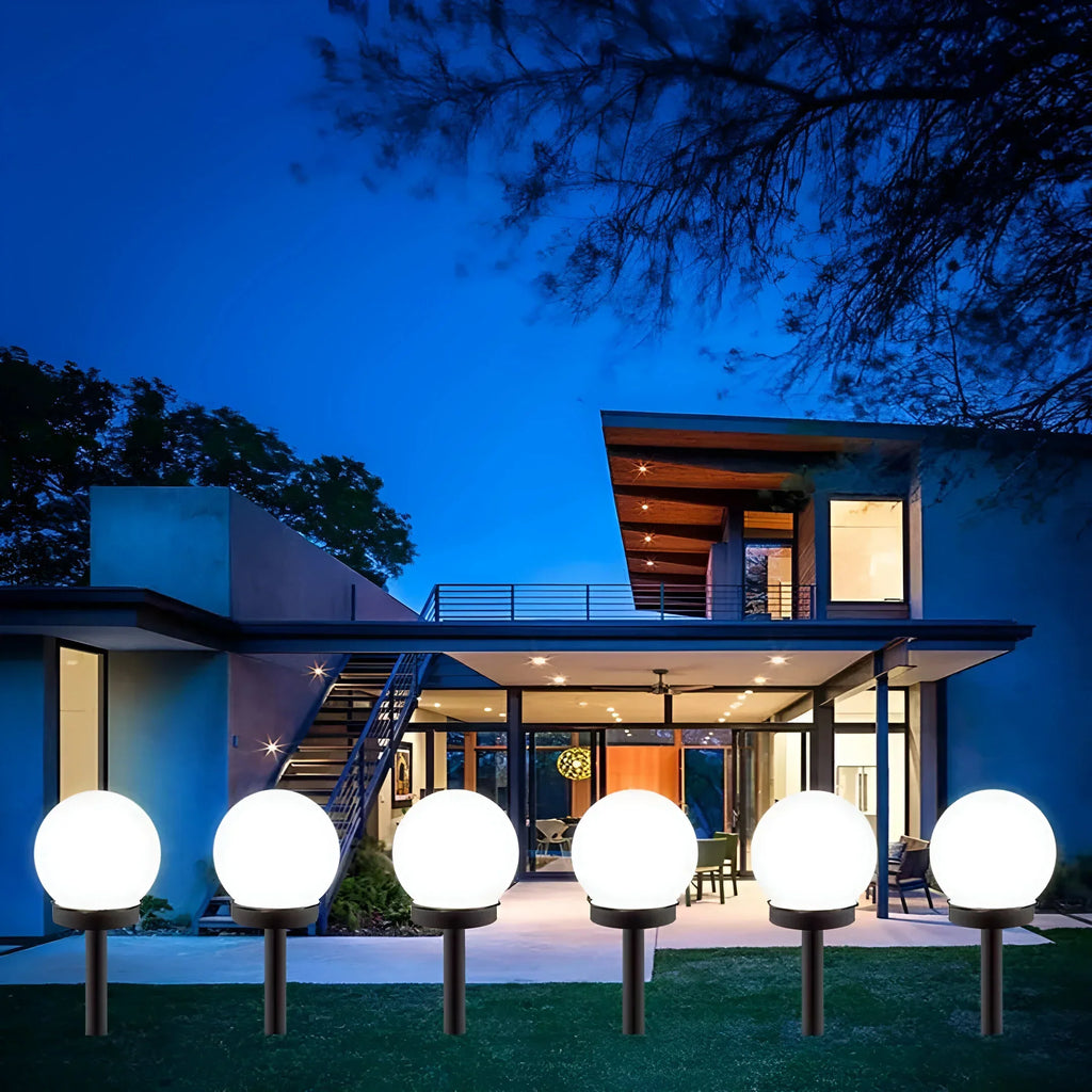 LumiGlobe 3 kusy vodotěsných solárních lamp na cesty pro venkovní chodníky a zahrady