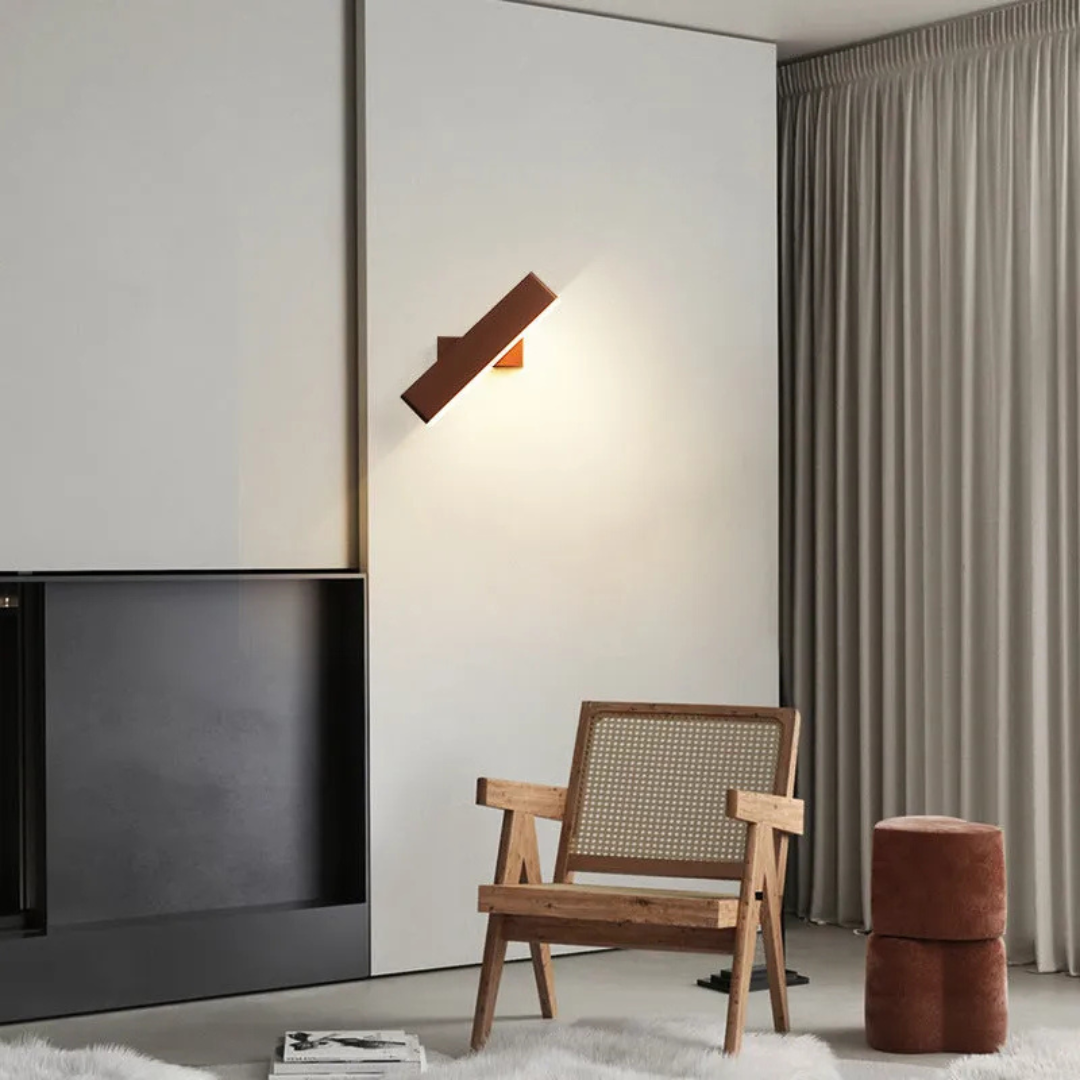 Lámpara de Pared LED Ajustable LumaNova con Cabezal Giratorio para Espacios Interiores