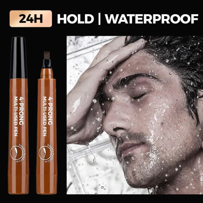 Quad-Head Ultra-Fine Waterproof Brow Pencil For Natural-Looking Microbladed Brows