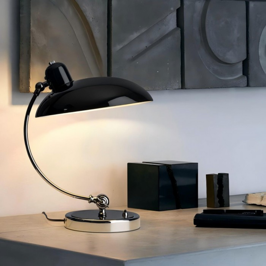 Asteria Adjustable Vintage LED Table Lamp With Shade