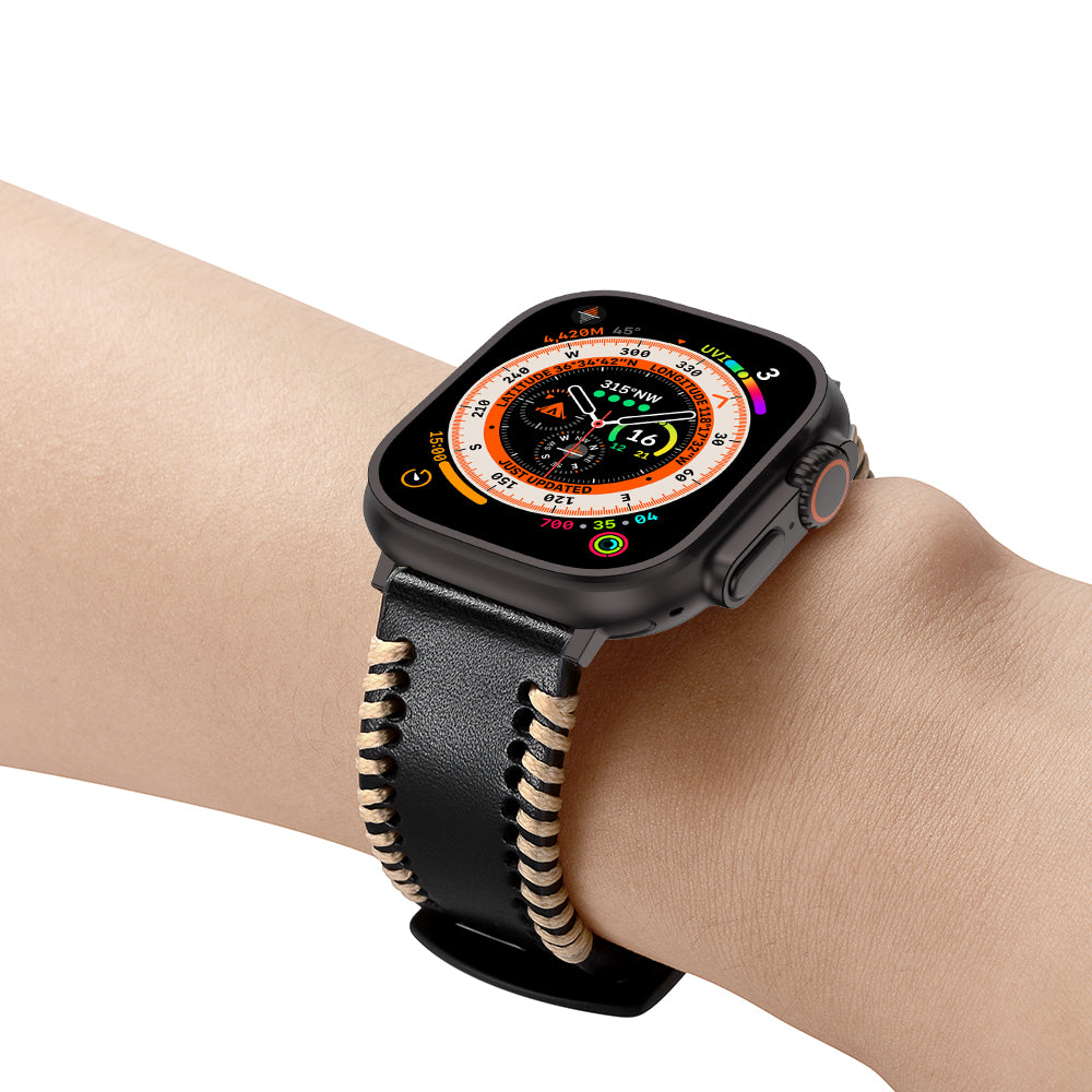 Cinturino Nova Leather Premium cucito a mano per Apple Watch