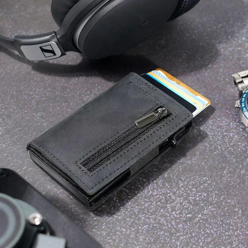 VaultLock Rychlé peněženky Slim Bezpečné peněženky na karty pro každodenní použití