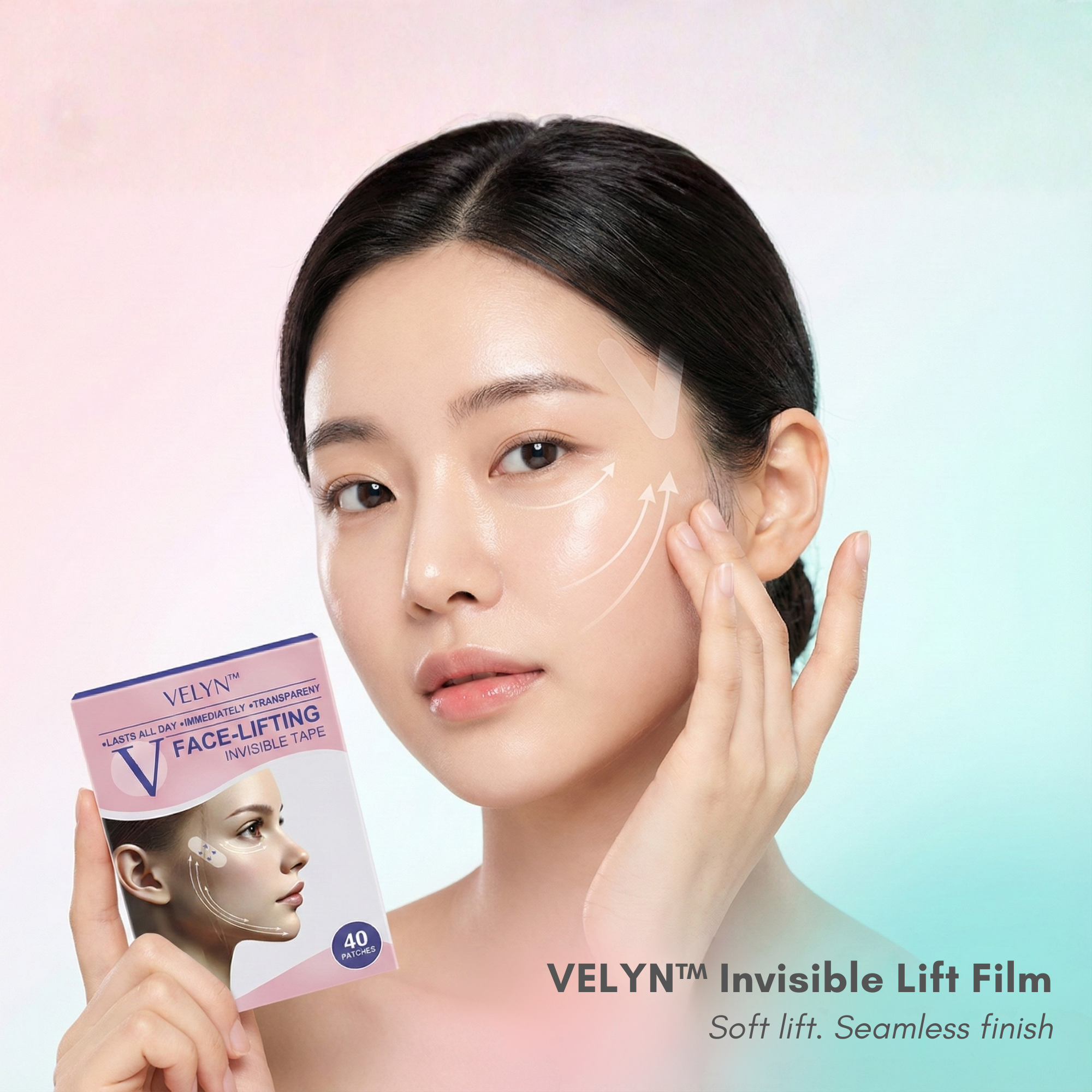 Film de Lifting Transparent NovaLift Velyn Tape pour Yeux, Sourcils, Joues, Mâchoire
