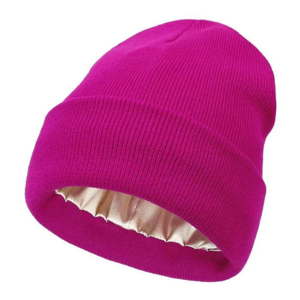 Noor Silk Winter Hat – Wool & Silk – Anti-Frizz Hair Protection