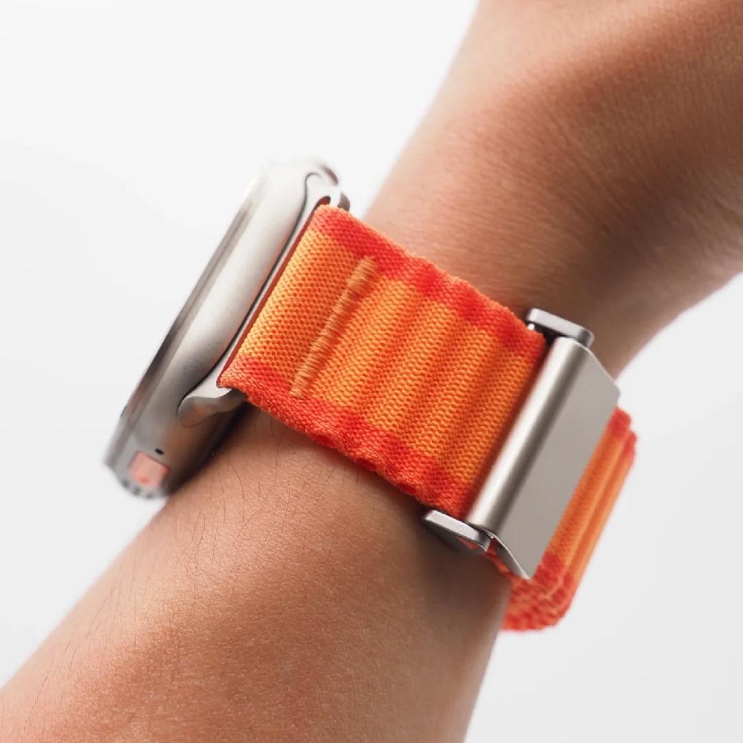 Apple Watch doppellagiges gewebtes Armband für ganztägigen Komfort