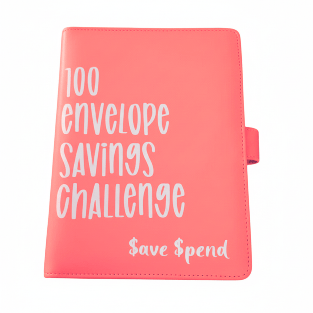 BrightNest 100 Výzva obálek Budget Binder pro rodiny Odolný organizér A5