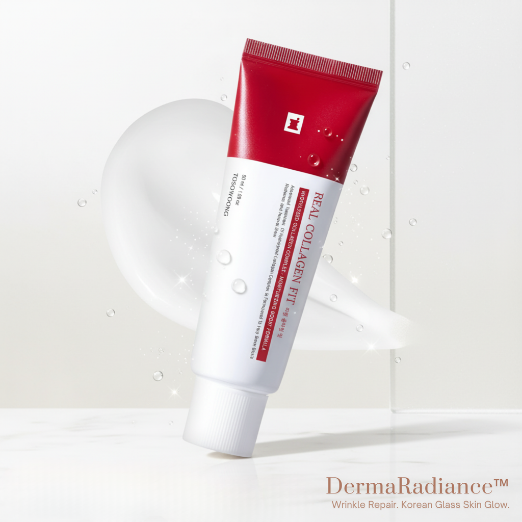 LuminaGlow Glass Skin Mask With Collagen For Smoother Complexion