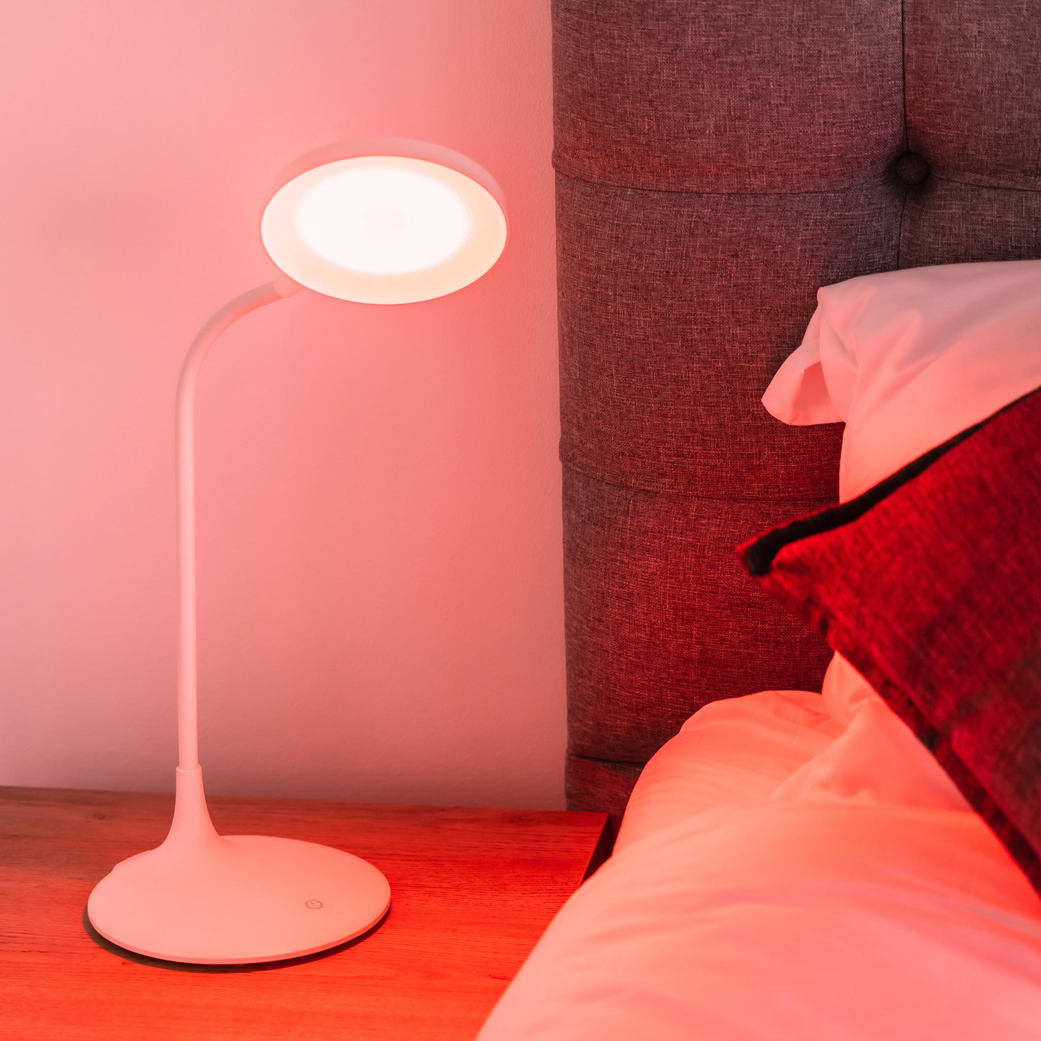 Velvet Dusk Cozy Red Glow Night Lamp For Home Bedroom And Desk