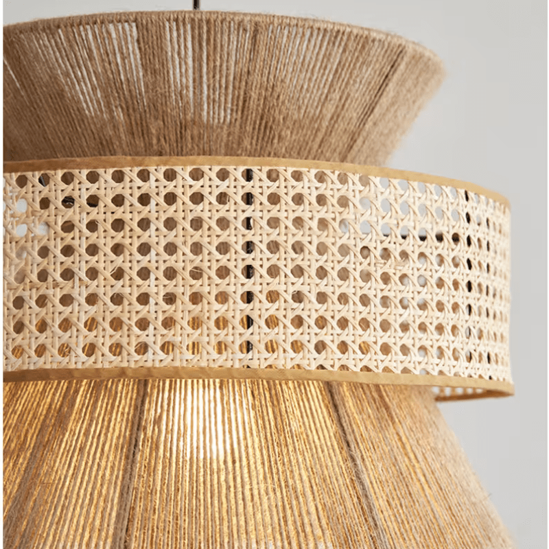 Kairoa Henneptouw Hanglamp Japanse Geïnspireerde Kroonluchter