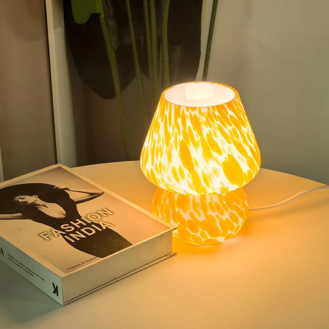 BrightNest Żywa lampa nocna w kształcie grzyba do pokoju dziecięcego z ciepłym światłem LED