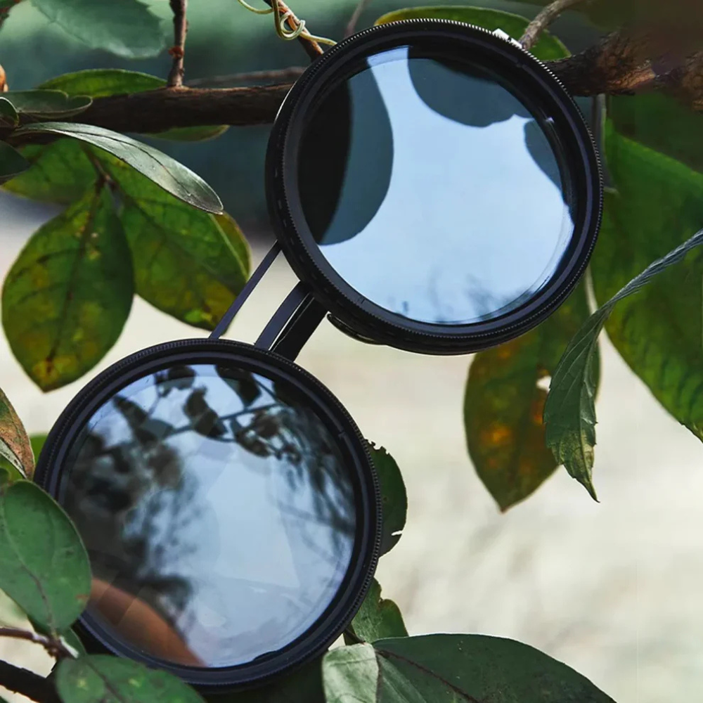 Gafas de sol negras AstraView con filtro de nueve niveles y ajuste ajustable