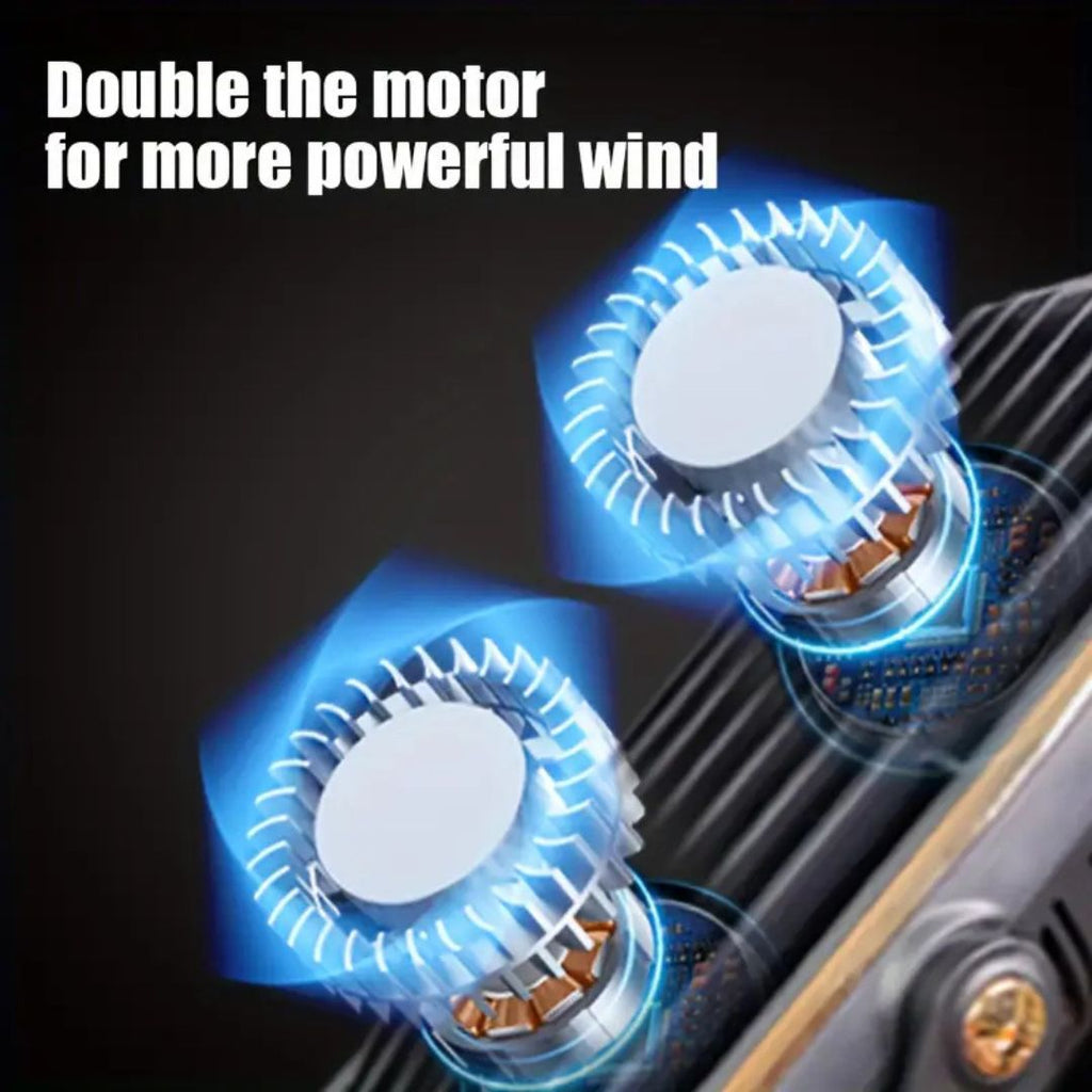 LumaBreeze Quiet USB Fan With Rechargeable Battery For Home And Office