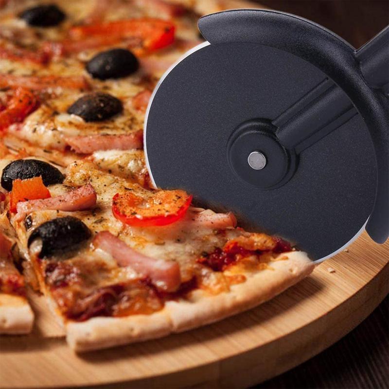 Kolečkový kráječ na pizzu s dvojitými nerezovými koly