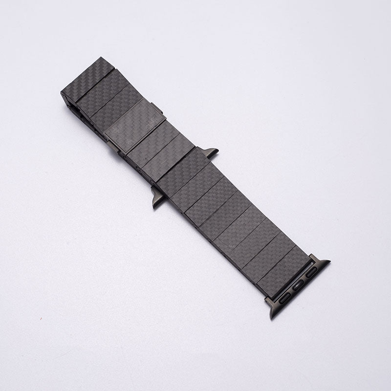 Curea din fibră de carbon AeroWeave cu acoperire din aramid pentru Apple Watch