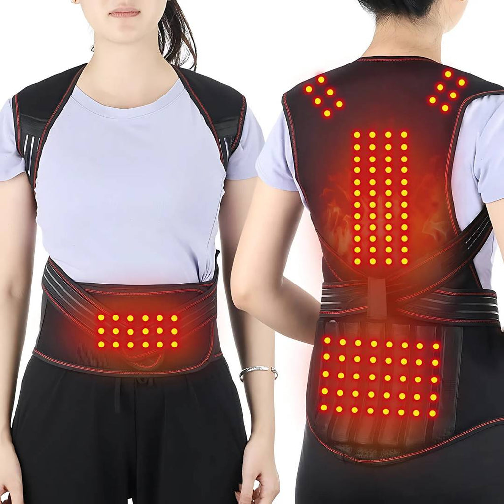 ThermaPosture zelfverwarmende rugbrace met verstelbare houdingscorrector