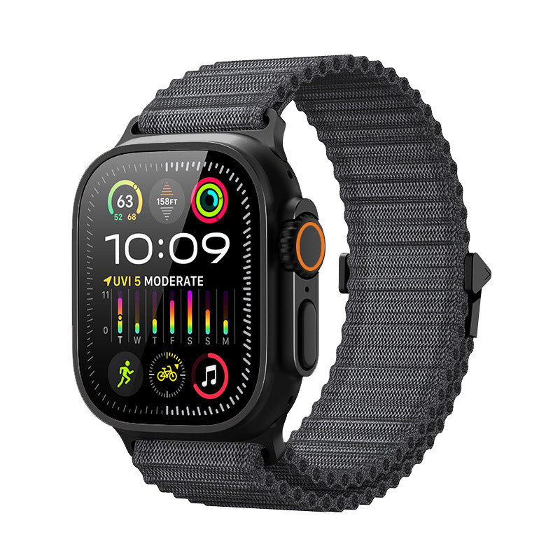 Apple Watch doppellagiges gewebtes Armband für ganztägigen Komfort