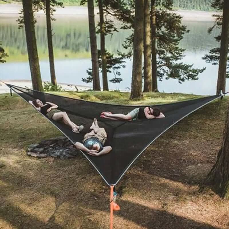Multi-Person Camping Hammock with 3-Point Anchor System