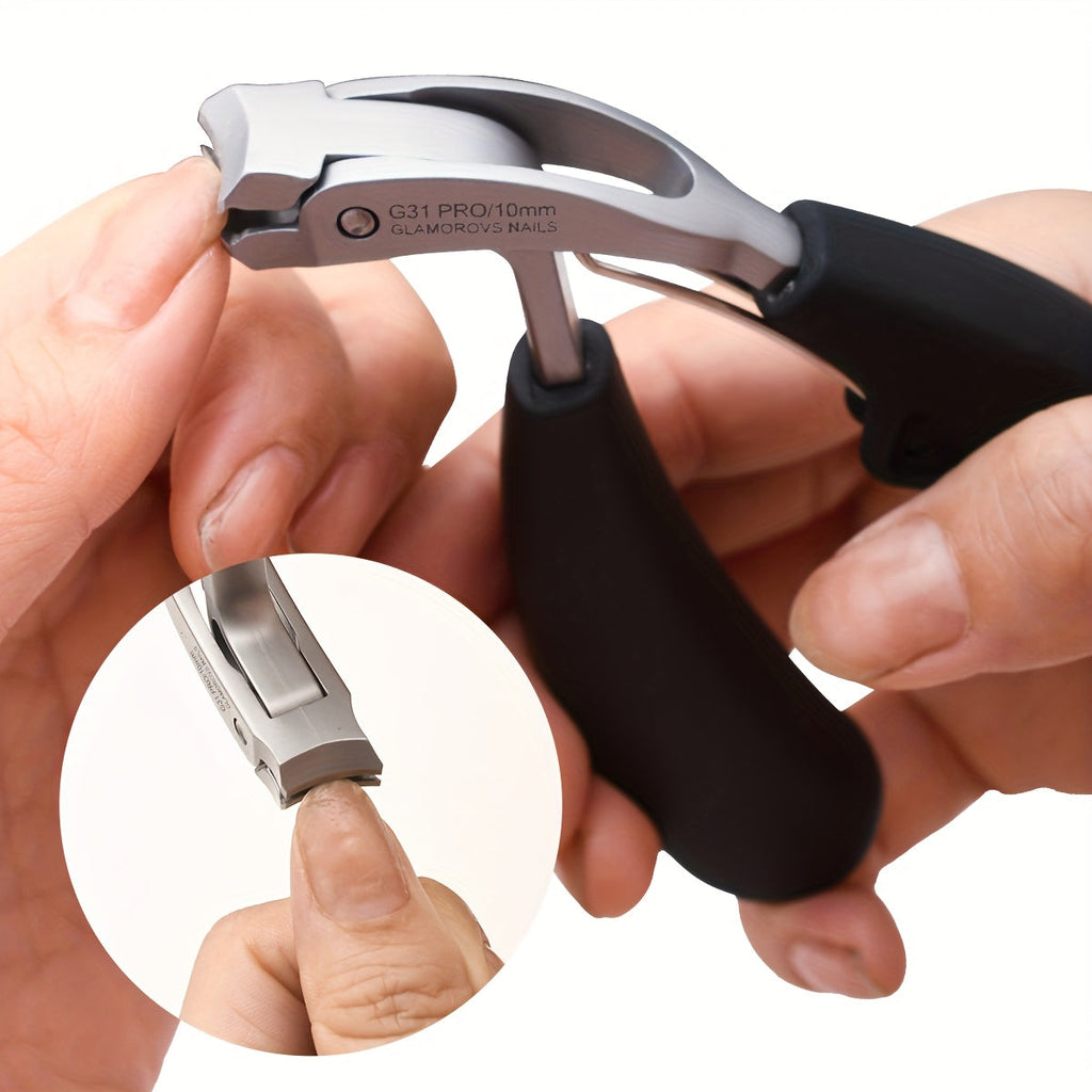 Cortaúñas Cutique G31 con mango largo ergonómico de acero inoxidable