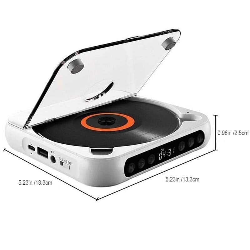 持ち運びに便利なBluetooth対応ポータブルCDプレーヤーで音楽を楽しもう