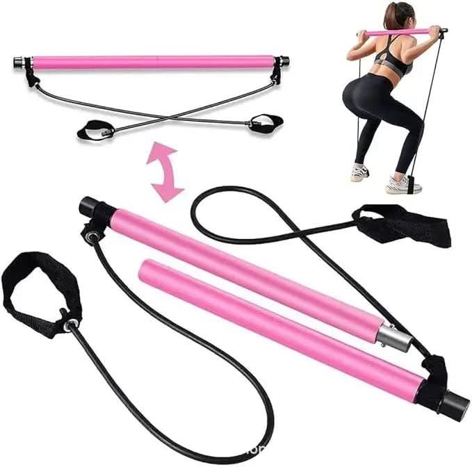 CoreFlex Portable Bar Set With Resistance Bands For Home Workouts