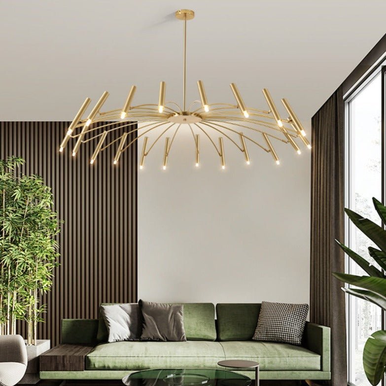 Astra Mid-Century Modern LED-krona med justerbara lampor för matsal