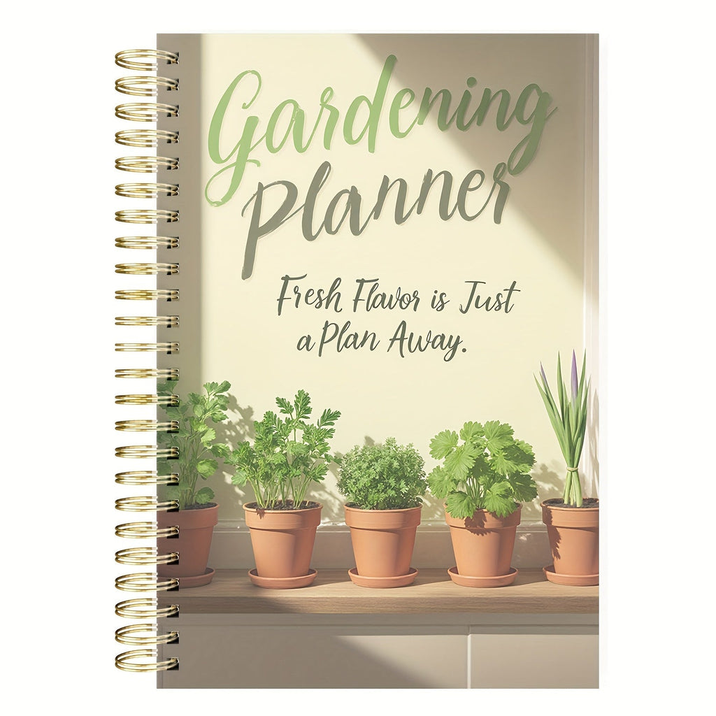 Gardenlog Undated A5 Spiral Garden Planner for Growing Success