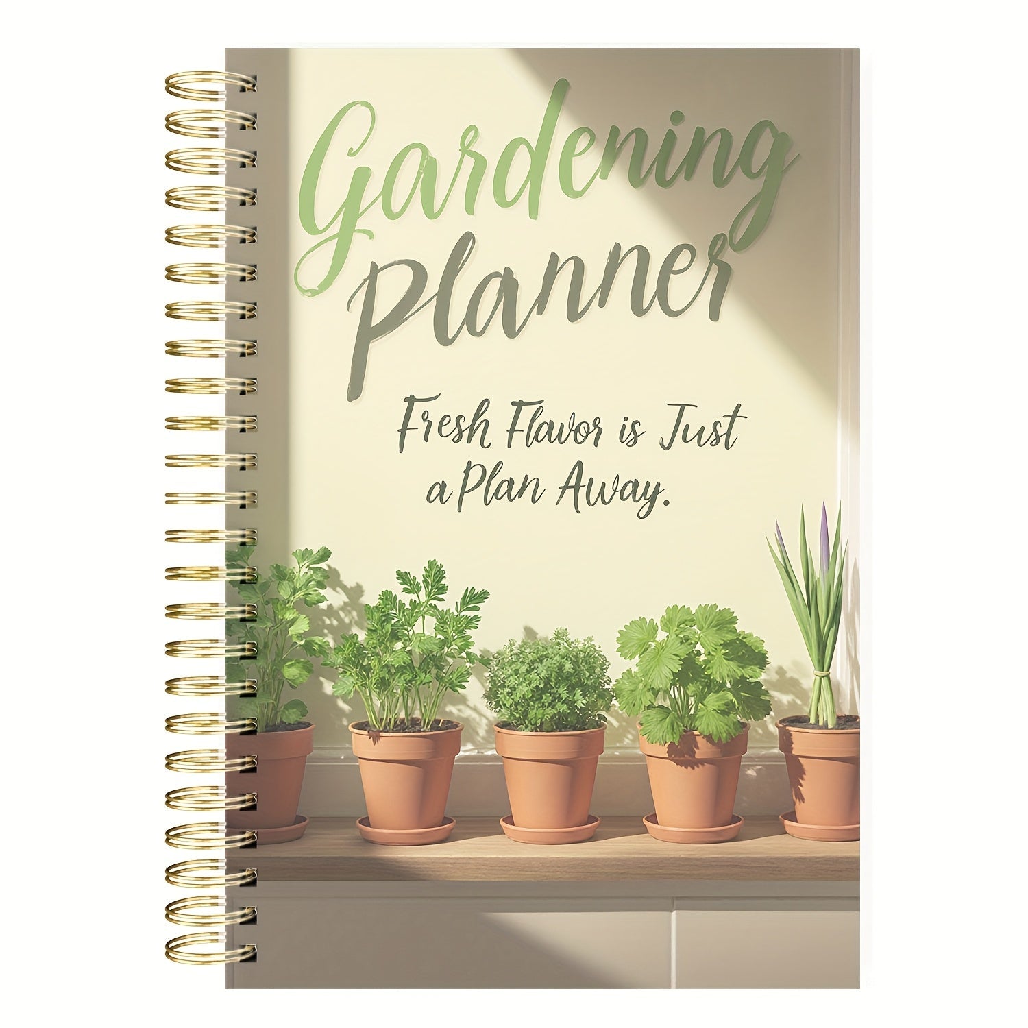 Gardenlog Undated A5 Spiral Garden Planner for Growing Success