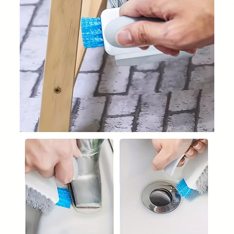 Brosse CleanPro 2-en-1 pour fentes et sols avec plastique durable, design portable