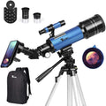 Refractor StellarView de 70 mm con trípode para observación celestial y terrestre