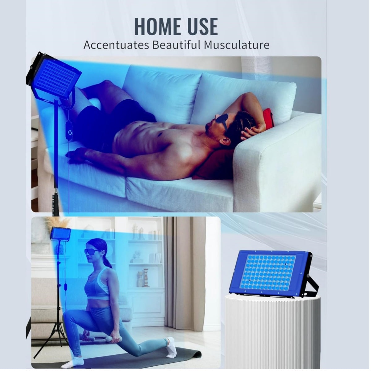 At-Home Sun Lamp for Facial and Body Tanning Routine