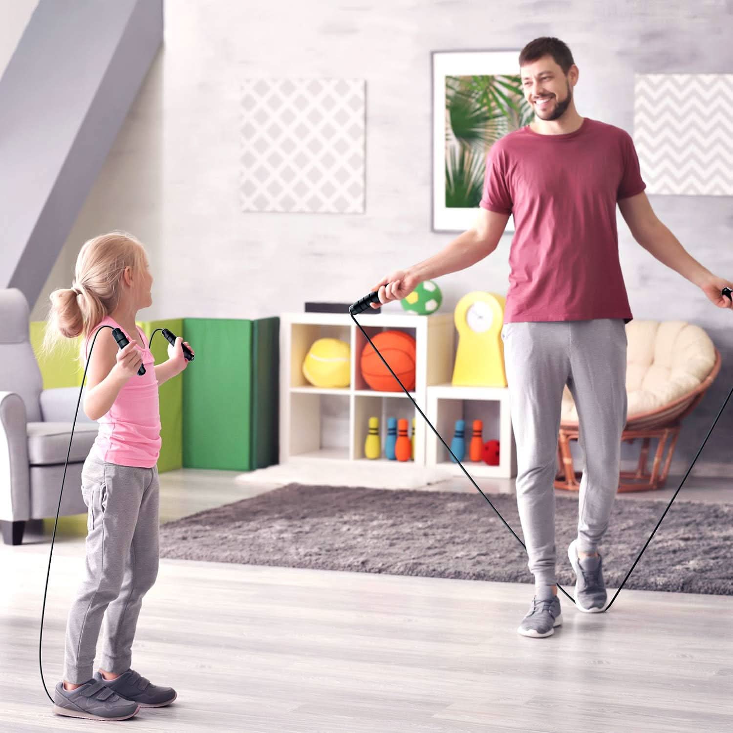 NovaStride Adjustable Jump Rope With Tangle Resistant Technology For All Athletes