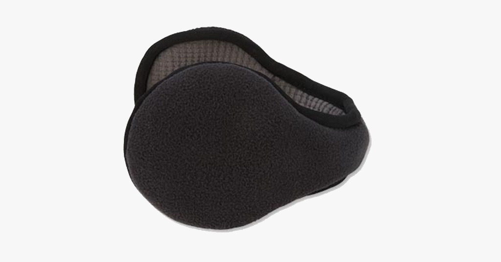 Gemütliche Fleece-gefütterte Ohrwärmer, 34 cm Kopfumfang, Schwarz, Grau, Kaffee