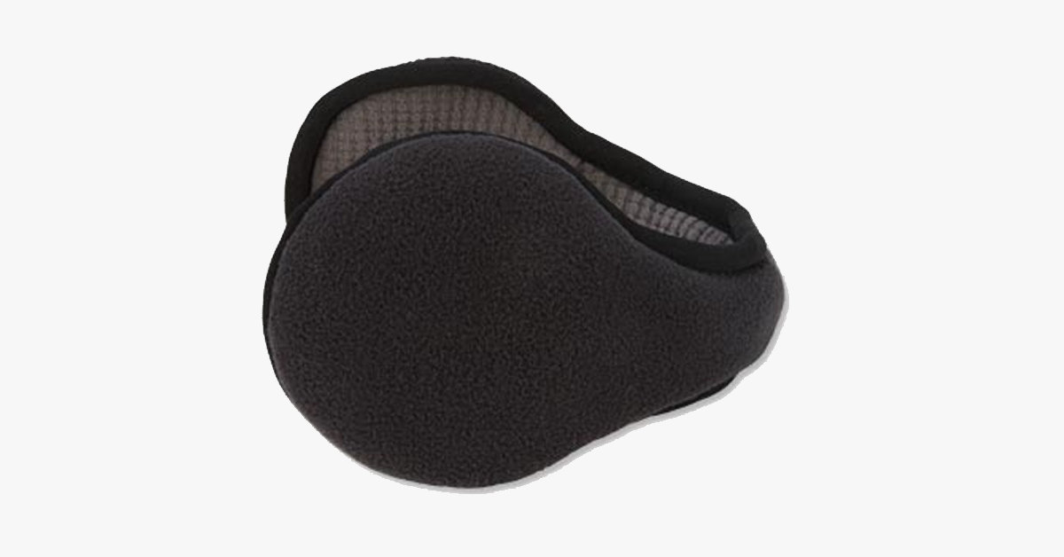 Gemütliche Fleece-gefütterte Ohrwärmer, 34 cm Kopfumfang, Schwarz, Grau, Kaffee