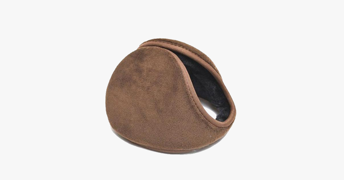 Gemütliche Fleece-gefütterte Ohrwärmer, 34 cm Kopfumfang, Schwarz, Grau, Kaffee