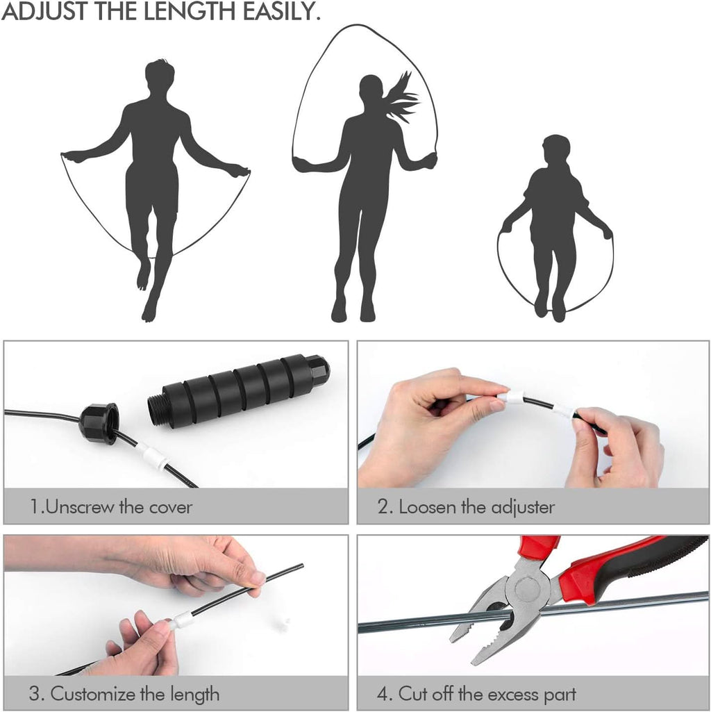 NovaStride Adjustable Jump Rope With Tangle Resistant Technology For All Athletes
