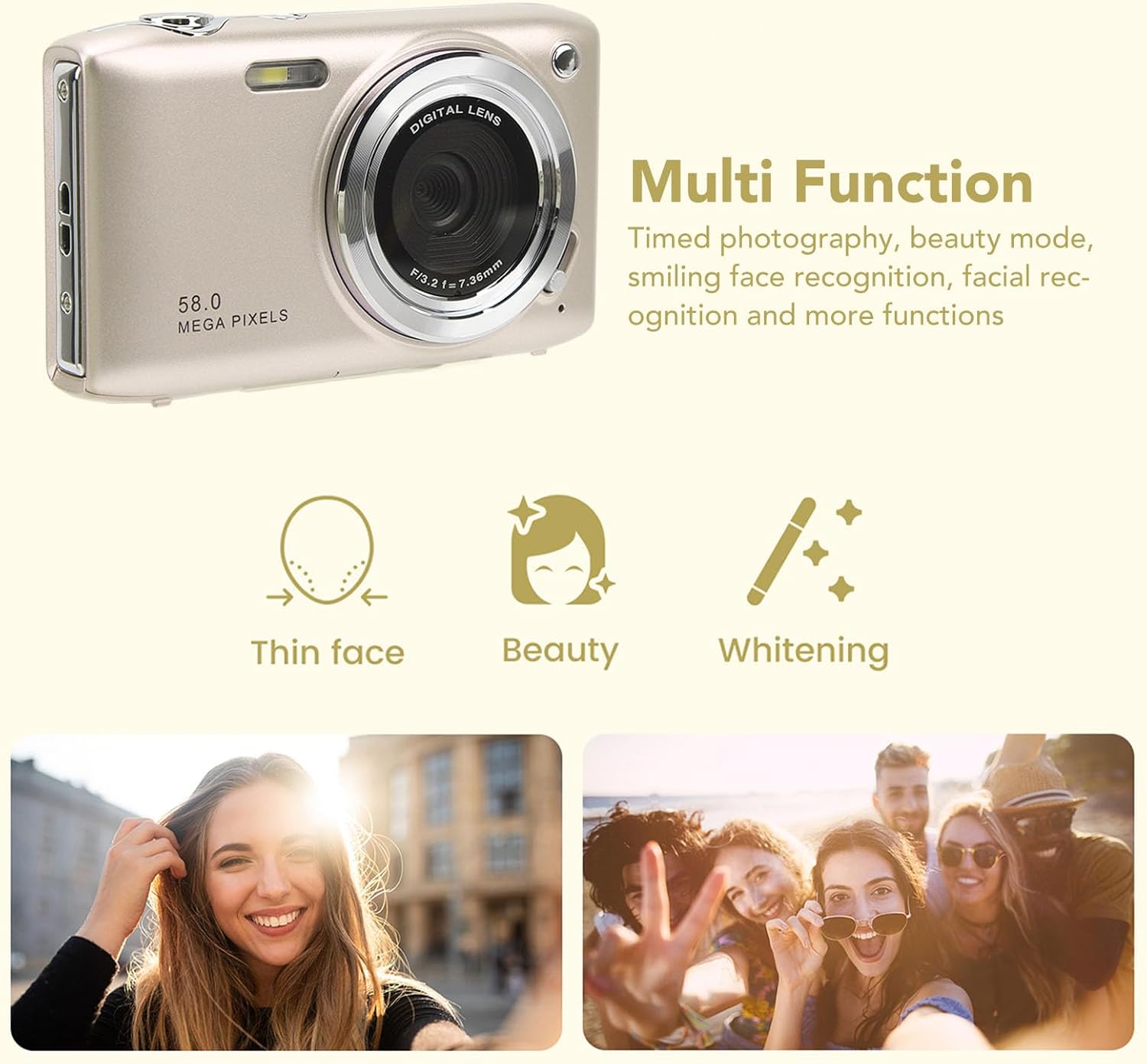 Lumora 4K kamera s 58MP fotografiemi a 16x zoomem pro každodenní použití