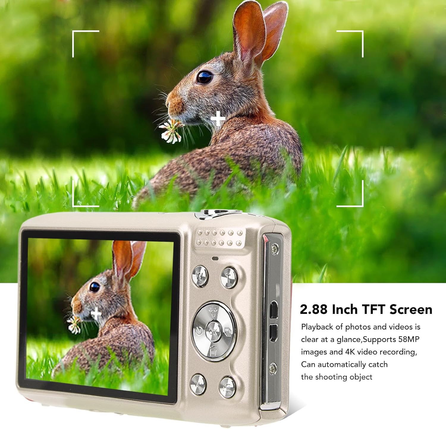 Lumora 4K kamera s 58MP fotografiemi a 16x zoomem pro každodenní použití