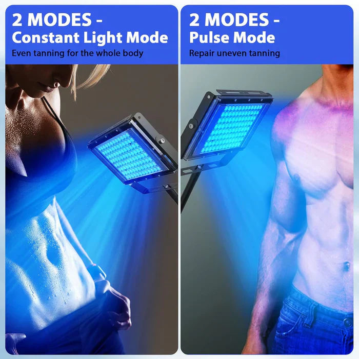 At-Home Tanning Panel With 96 Beads Emitting 460 And 480 Nanometers
