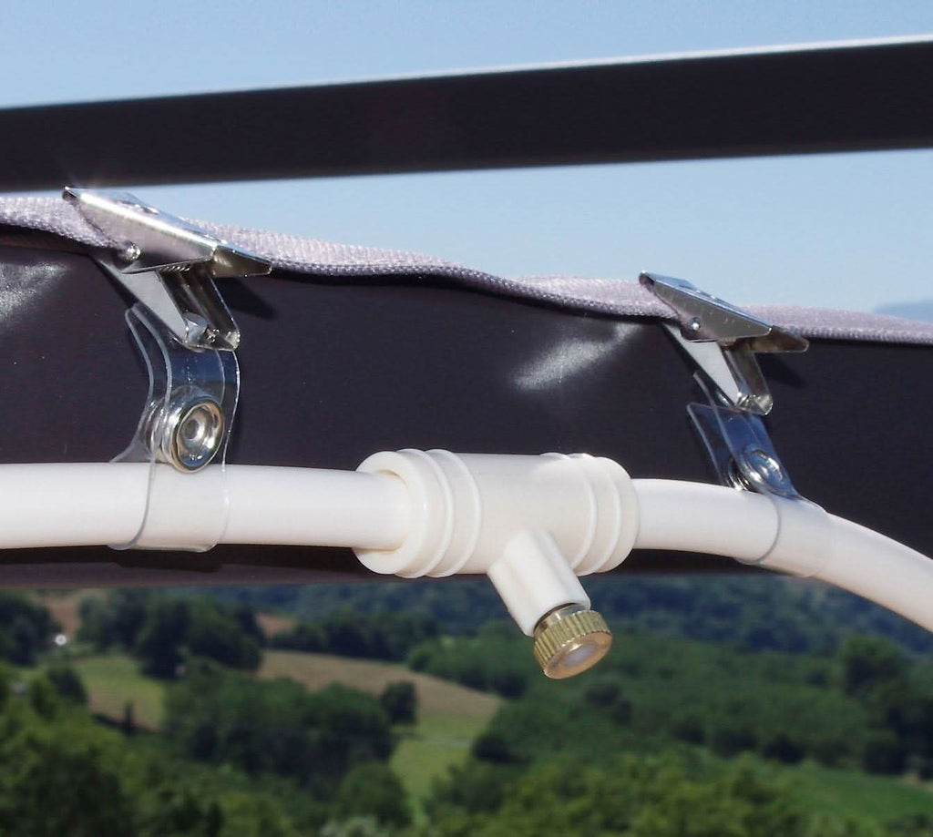 HydroMist Spray Irrigation System For Outdoor Cooling And Gardens
