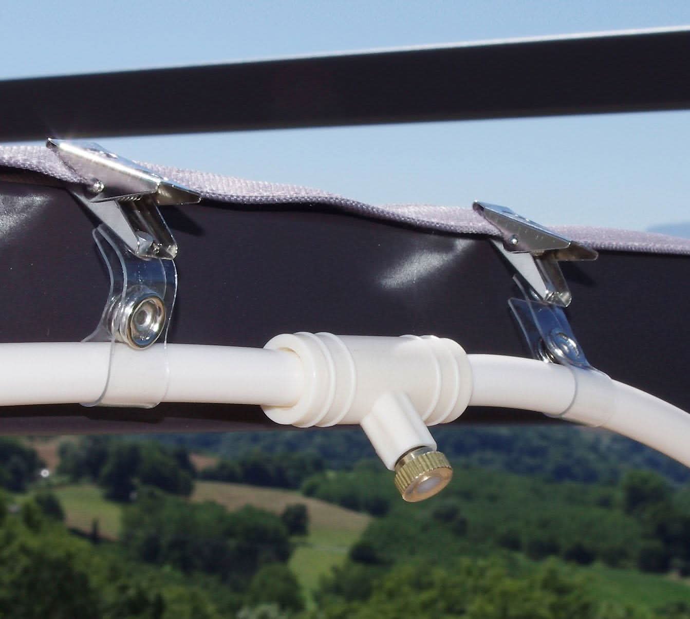 HydroMist Spray Irrigation System For Outdoor Cooling And Gardens
