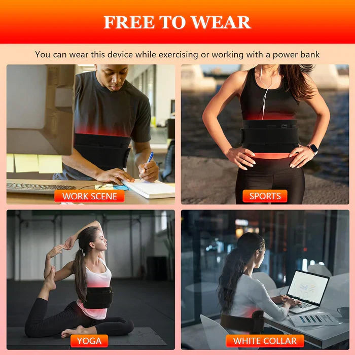 Infrared Light Belt For Targeted Back And Muscle Areas