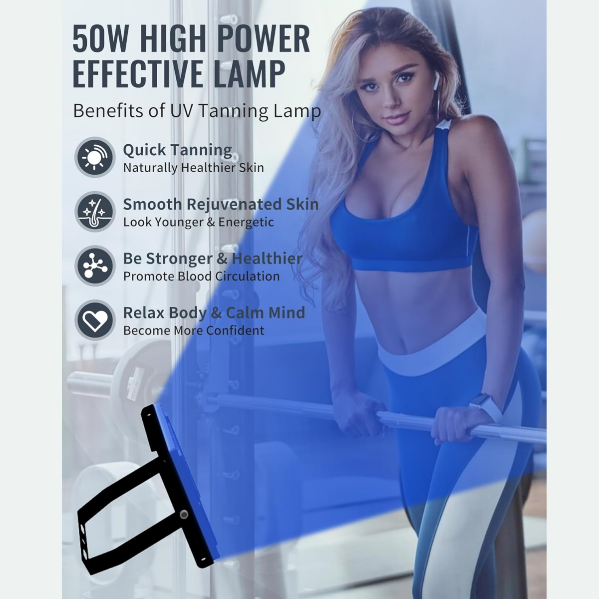 At-Home Sun Lamp for Facial and Body Tanning Routine